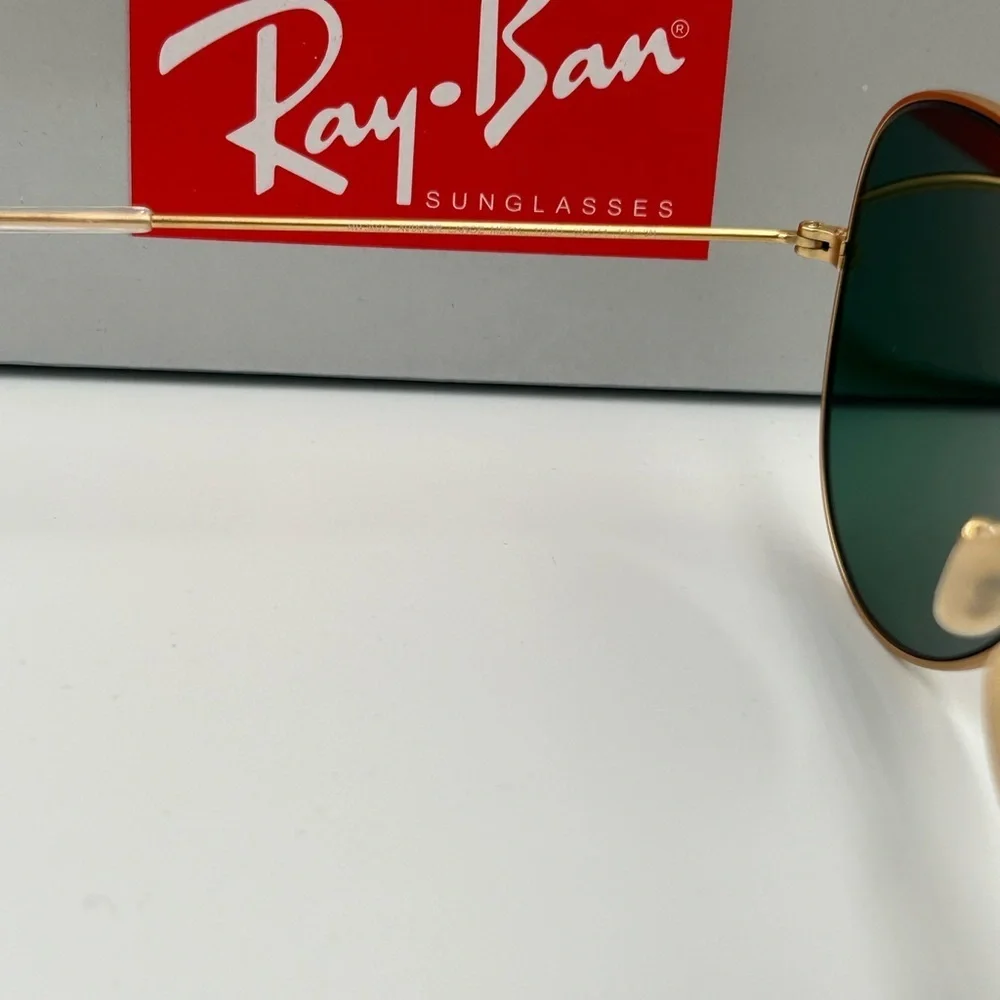 Ray-Ban Aviator Sunglasses RB3026 62-14mm Gold frame/Cyclamen Pink Flash 201 - Picture 8 of 10